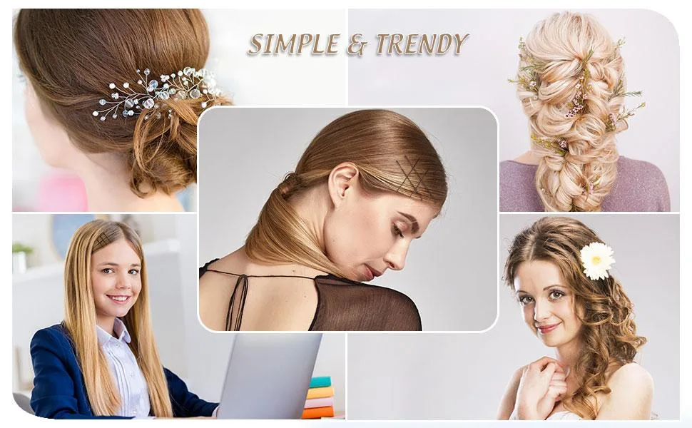200 Pieces Bobby Pins Hair Styling Pins Assorted Size Hair Pins with Clear Storage Box  Black and Brown - product information 6