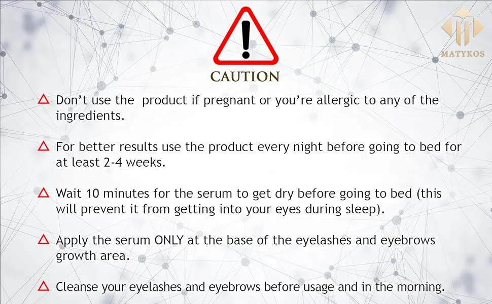 Organic Eyelash Growth Serum - Vegan Lash Enhancer & Primer Improved Formula With Biotin and Oat Grow Peptides for Longer  Thicker Lashes and Eyebrows - eyelashes and eyebrows cautions serum