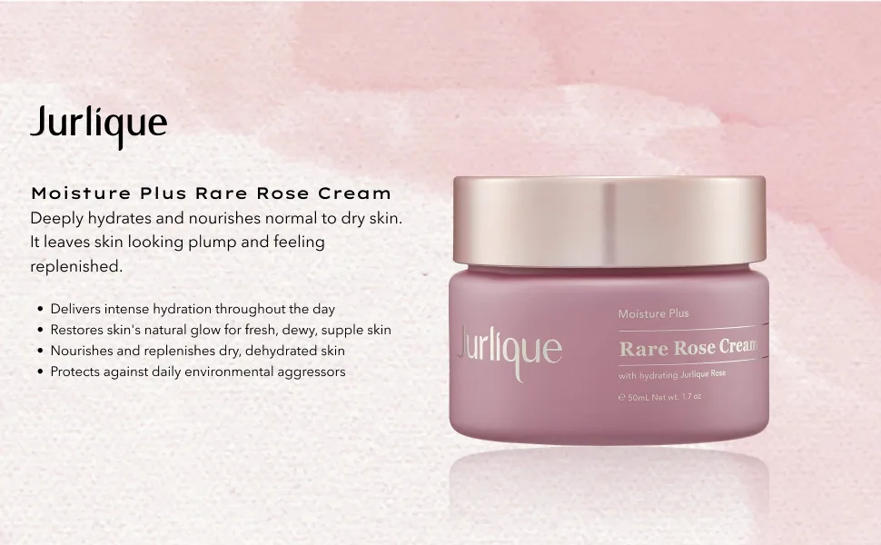 Jurlique Moisture Plus Rare Rose Facial Moisturizer Face Cream - Main Image