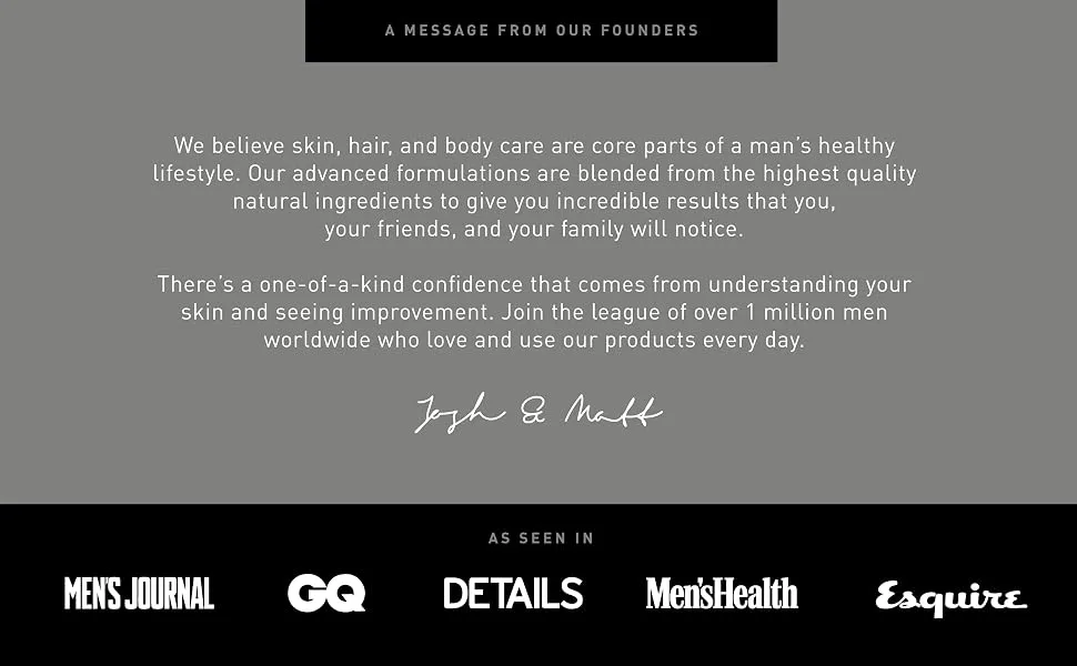 Brickell Men's Day and Night Serum Routine  All Natural and Organic  Unscented - Brickell Brand Message