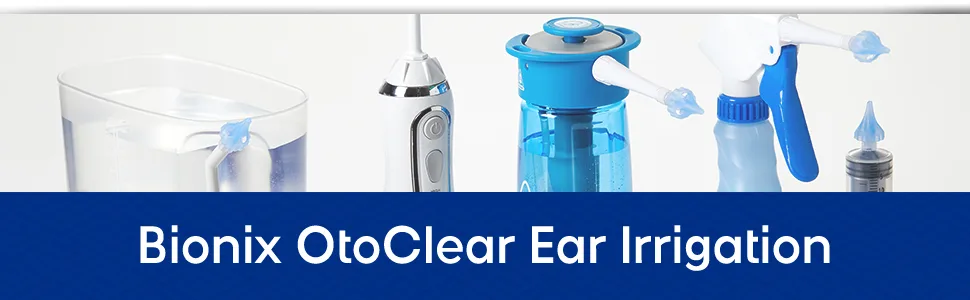 Bionix - OtoClear Aquabot Ear Irrigation Kit  Comfortable  Easy-To-Use  For Safe Earwax Removal  Ideal for Healthcare Providers  Soft & Flexible (22-Piece Set) - Bionix