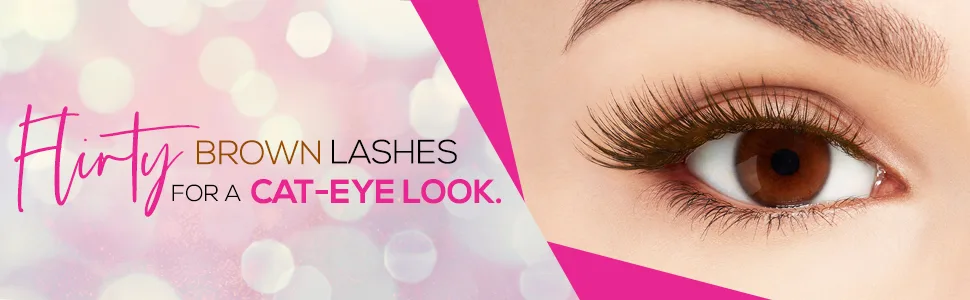 Andrea False Lashes Style 53 - Brown 4 pairs Style 53  Brown - Andrea Striplashes Style 53 - Brown