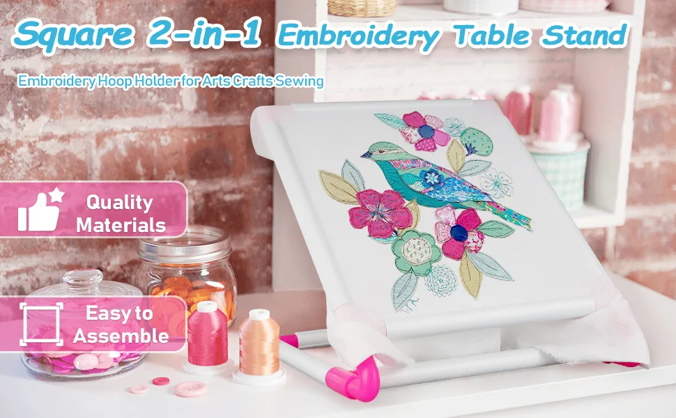 Lzttyee Universal Embroidery Clip Frame Cross Stitch Hoop Embroidery Sewing Stand Tools for Quilting  Needlepoint  Silk-Painting - Embroidery Clip Frame