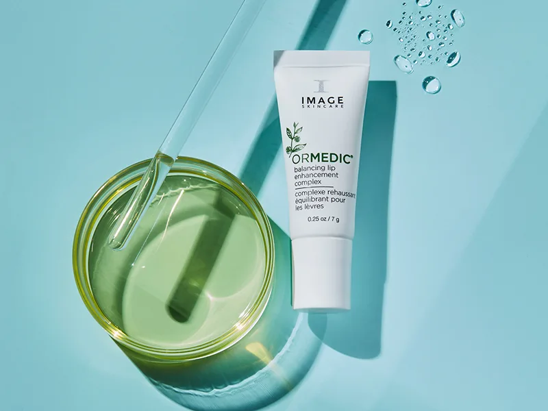 IMAGE Skincare  Ormedic pH Balancing Lip Enhancement Complex  Deep Hydration Lip Plumper Peptides for Fuller Lips  Clear  0.25 fl oz Cream White - lip care by IMAGE
