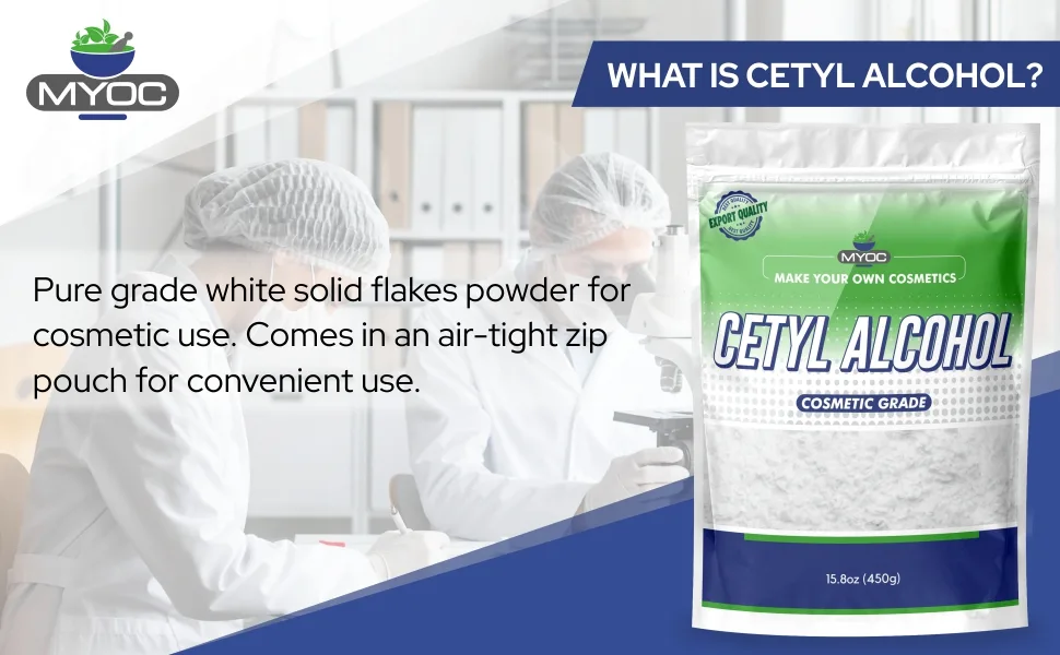 Cetyl Alcohol 125 gm / 4.4 oz by Salvia - Cetyl Alchol