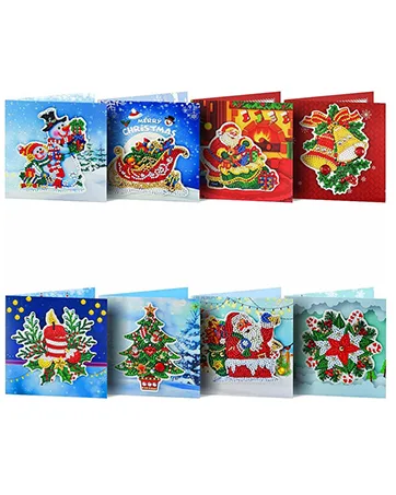 Huacan Diamond Painting Cover Notebook Journal for A5 60 Pages Christmas Gifts - product information 8