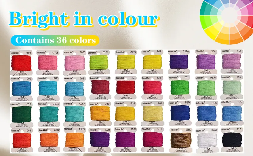 Friendship Bracelet Kit Embroidery Floss 1-Tier box - product information 2