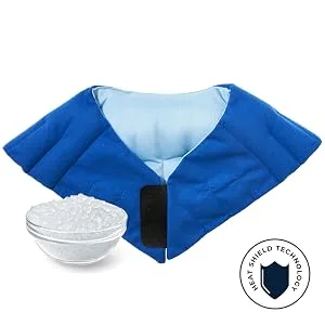 NatraCure Microwaveable Warming Shoulder Wrap Pad w/Heat Shield Technology - Silica Bead Filling & Heat Shield technology