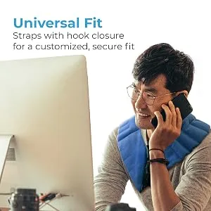 NatraCure Microwaveable Warming Shoulder Wrap Pad w/Heat Shield Technology - Warming Shoulder Wrap with Heat Shield Technology One Size Fits All