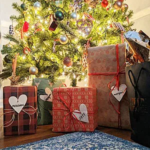 CREATRILL Raffia Ribbon Red Green Natural 3 Rolls 1080 Feet  360 Feet Each Roll  Paper Twine Wrapping Ribbon for Christmas - product information 12