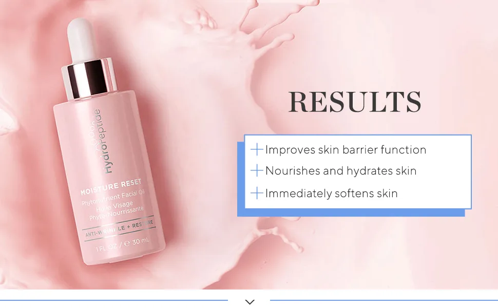 HydroPeptide Moisture Reset  Phytonutrient Facial Oil  Hydrate and Enrich Skin  Improves Skin Barrier Function  1 Ounce - hydropeptide moisture reset