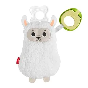 Fisher-Price Clipimals Universal Pacifier Holder  Plush Llama Pacifier Holder for Baby - product information 2
