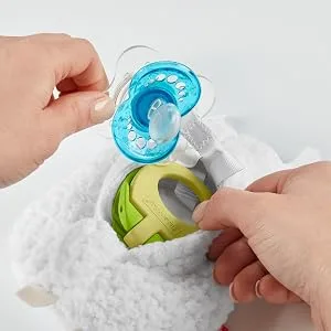 Fisher-Price Clipimals Universal Pacifier Holder  Plush Llama Pacifier Holder for Baby - product information 3