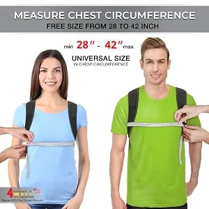 Posture Corrector for Women & Men - Posture Brace - Comfortable Back Brace Posture Corrector for Spinal Alignment & Posture Support - Adjustable Back Straightener - Posture Fixer - Slouching Brace - F4 Size