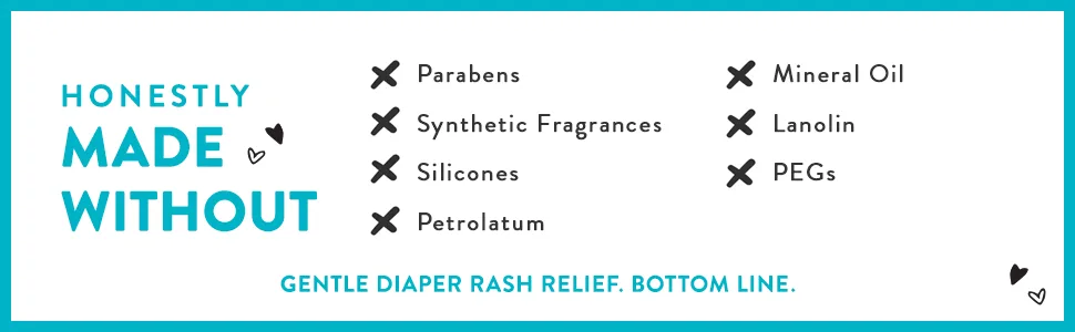 Honest Diaper Rash Cream  2.5 Ounce (3 Bottles) - Honest company