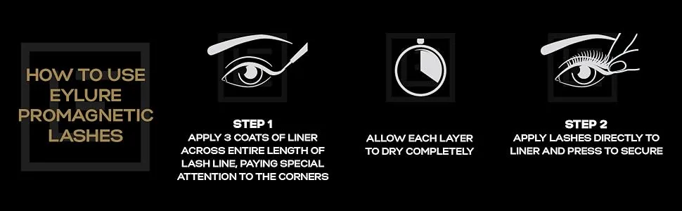 Eylure Promagnetic Wispy Magnetic Eyeliner & Lash System Faux Mink Wispy (Old Version) - Eylure Promagnetic magnetic false lashes banner 2