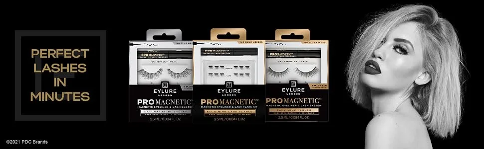 Eylure Promagnetic Wispy Magnetic Eyeliner & Lash System Faux Mink Wispy (Old Version) - Eylure Promagnetic magnetic false lashes banner 4