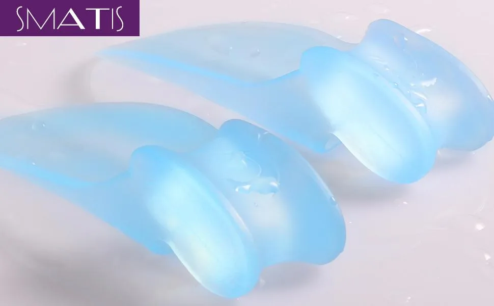 SMATIS Bunion Correctors Toe Straightener  4PCS Light Blue Bunion Protector Toe Separators Gel Big Toe for Hallux Valgus Relieve Pain - Bunion correctors