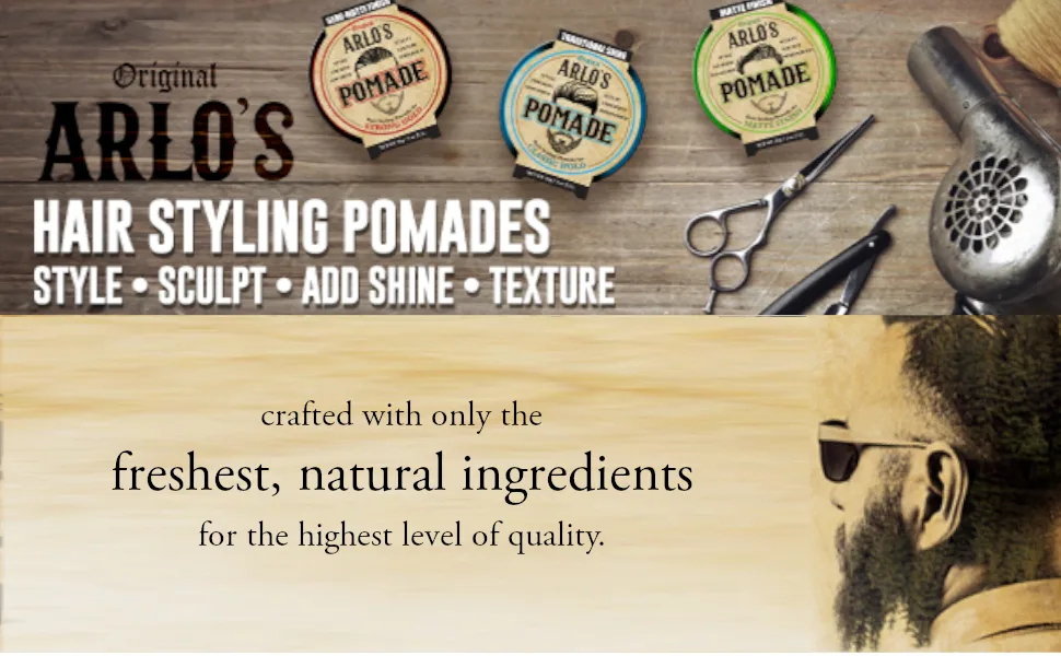 Arlo's Pomade - Matte 3 ounce - product information 1