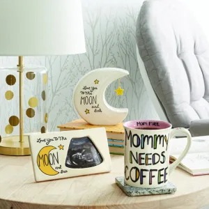 Enesco Our Name is Mud Mommy's Sippy Cup Stemless Wine Glass  16 Ounce  Clear - High-Quality Stoneware Construction