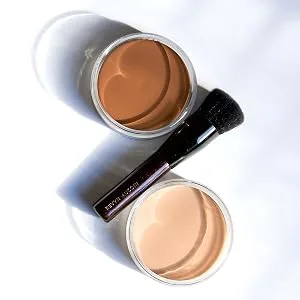 Kevyn Aucoin Foundation Balm  FB 06 (Medium) shade + brush: Light diffusing. Full coverage  buildable  blends  blurs  corrects  evens out complexion  and hydrates. All skin types. Makeup artist go to. FB 06 (medium) shad... - matte foundation, dewy foundation, luminous foundation, oil-free foundation, waterproof foundation