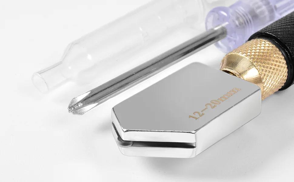 Glass Cutter Tool Set 2mm-20mm Pencil Style Oil Feed Carbide Tip with 2 Bonus Blades and Screwdriver - glass cutter