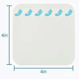 Conkote Hydrocolloid Wound Dressing 4 x 4   Sterile Adhesive Patches  Box of 10 Dressings - extra thin hydrocolloid