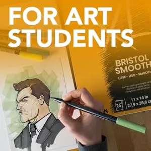 Canson XL Series Vellum Bristol  Yellow/Black 7x10 Bristol  Vellum Side Wire - canson xl for art students