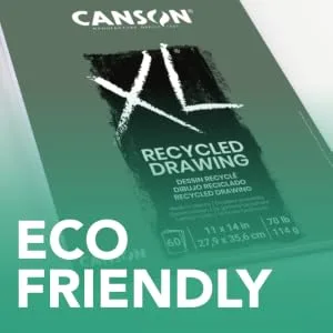 Canson XL Series Vellum Bristol  Yellow/Black 7x10 Bristol  Vellum Side Wire - canson xl fsc certified