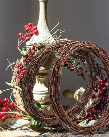 Byher Craft Sticks  Mini Wood Log for Rustic Home Decor - Farmhouse Centerpiece Decor Twigs (Craft Sticks-) - twig wreath