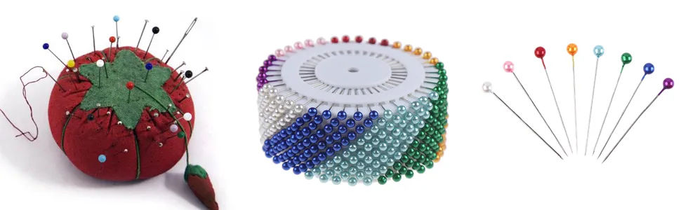 FINGOOO 480PCS Sewing Pins for Fabric  1.5inch Straight Pins with Colored Heads for Crafts and Jewelry Making - product information 2