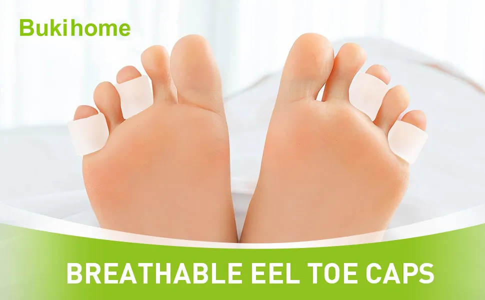 Bukihome 12 PCS Toe Sleeves  Silicone Toe Protectors to Cushion Toe Blister  Corn  Callus  Great for Running  Walking  Stop Toe Pain. - product information 11