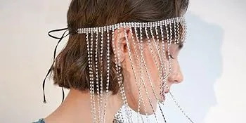KAOYOO 1 Yard Tassel Crystal Rhinestone with Copper Beads Chain for Embellishments 36(Length) AB-01 - product information 3