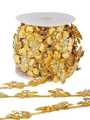 KAOYOO 1 Yard Tassel Crystal Rhinestone with Copper Beads Chain for Embellishments 36(Length) AB-01 - KYNKGDTZLSAB011