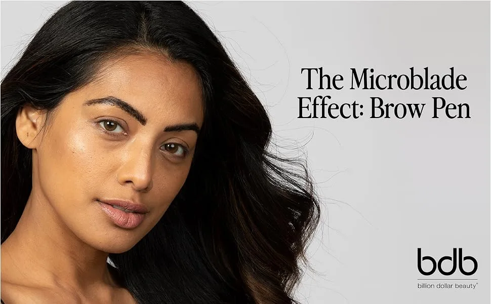 Billion Dollar Brows The Microblade Effect: Brow Pen  Create Natural Eyebrows  Fill in Brows  Taupe - product information 1