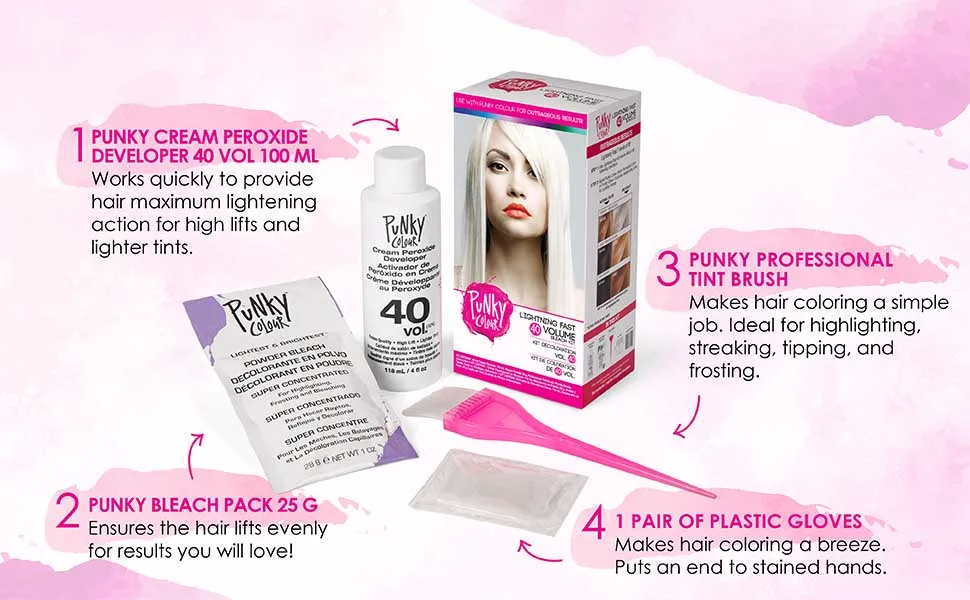 Punky Colour Lightning Fast 40 Vol Bleach Kit - Punky Colour Lightning Fast 40 Vol Bleach Kit
