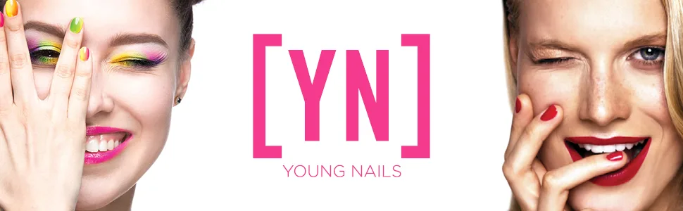 Young Nails UV LED Curing Light - Nail Lamp for Acrylic and Gel Nails - Professional UV Light Curling Lamp for Nails - Logo Header