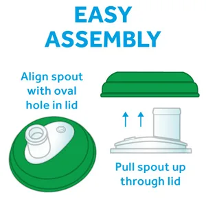 Re-Play Silicone Soft Spout Replacements (6pk) - easy assemble valves