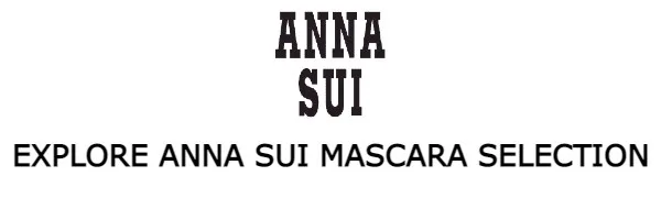 ANNA SUI Sui Black Mascara - Separates & Coats Every Lash - Made of Firm & Soft Bristles - logo explore