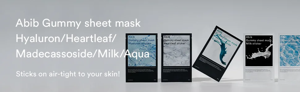 Abib  Gummy sheet mask Madecassoside sticker 27ml (10pcs) - mask
