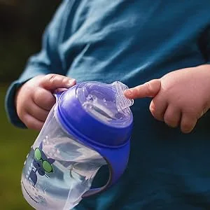 Tommee Tippee Natural Transition Soft Spout Sippy Cup  Boy   12+ Months  2pk Blue & Green - toddler cup, transition cup, sippie cup, sippy cup, handles, cups for toddlers