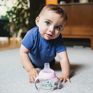 Tommee Tippee Natural Transition Soft Spout Sippy Cup  Boy   12+ Months  2pk Blue & Green - toddler cup, transition cup, sippie cup, sippy cup, handles, cups for toddlers