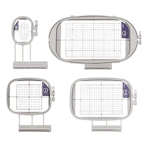 Sew Tech Embroidery Hoops for Brother Innovis NQ1600E NQ1700E NQ1400E NQ3600D Dream Machine 2 VE2200 4000D 1500D V7 V5 VM5200 Babylock Embroidery Machine Hoop (4in1-B Set) - product information 4