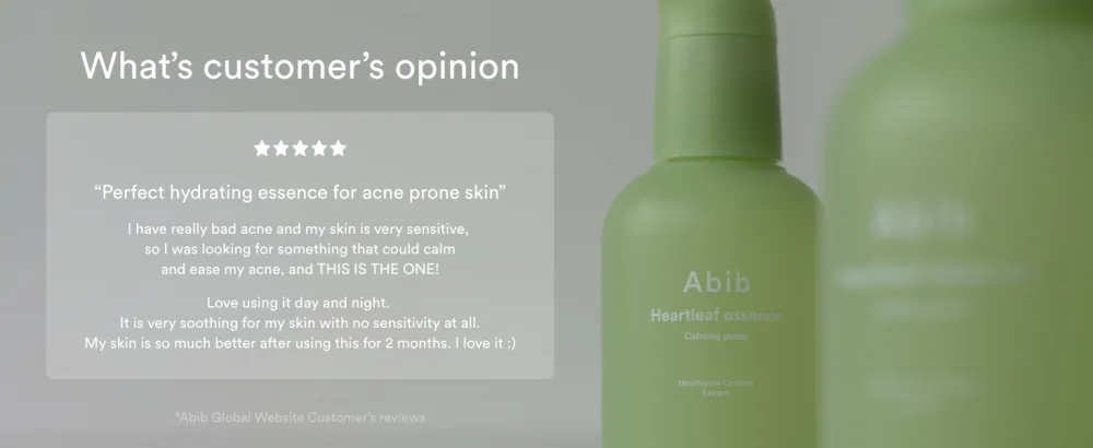 Abib Heartleaf Essence Calming Pump 1.69 fl oz / 50ml I Essence for Face  Instant Relief for Redness - product information 18