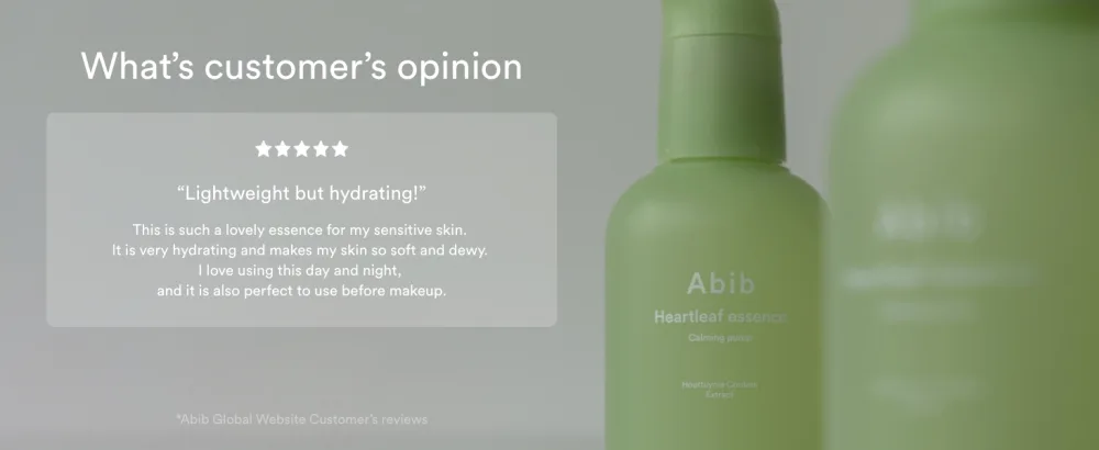 Abib Heartleaf Essence Calming Pump 1.69 fl oz / 50ml I Essence for Face  Instant Relief for Redness - product information 19