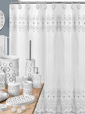 Popular Bath Lotion Pump Monaco  White White lotion pump - shower curtain modern, shower curtain cheap, shower curtain classic