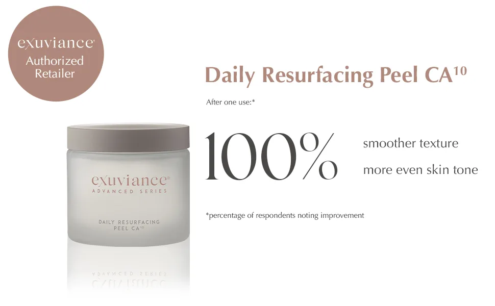 EXUVIANCE Daily Resurfacing Peel CA10 One-step Leave-on Face Peel with Citric Acid  1.9 fl. oz. - Daily Resurfacing Peel