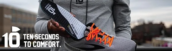 10 Seconds Flat Foot White/Black M 11 W 12.5 - 10 Seconds Logo