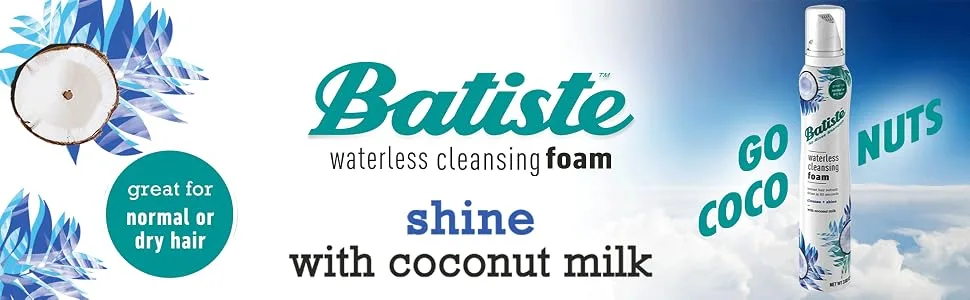 Batiste Waterless Cleansing Foam Cleanse + Shine with Coconut Milk  3.6 OZ - product information 7