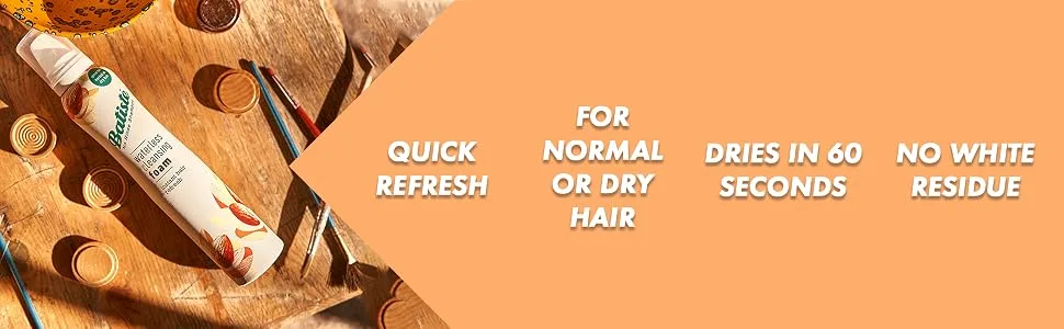 Batiste Waterless Cleansing Foam Cleanse and Strengthen with Almond Oil  3.60 OZ - product information 9